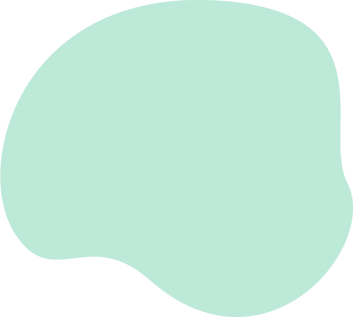 A translucent green blob